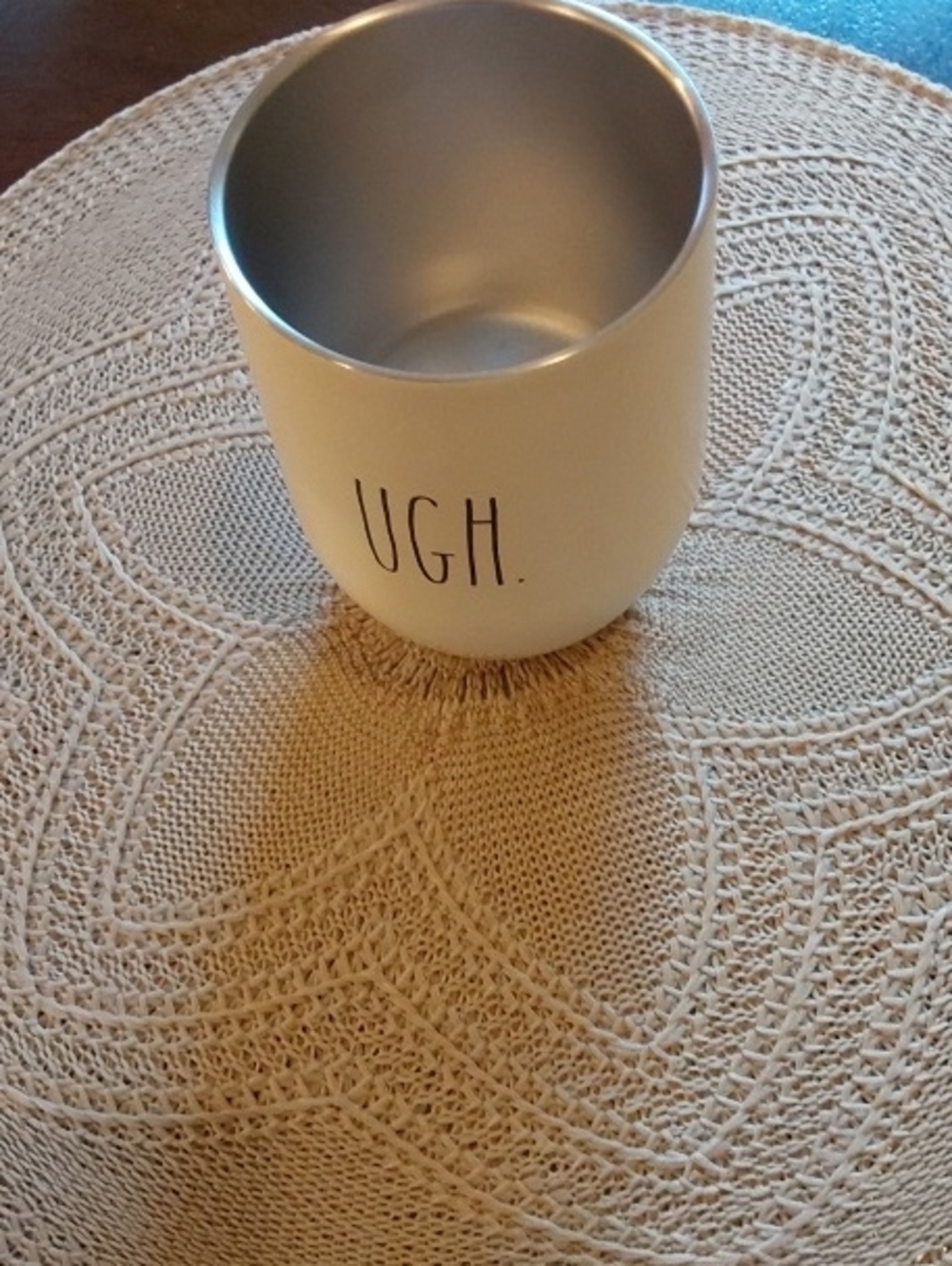 Rae Dunn - 'UGH.' Printed Stainless Tumbler